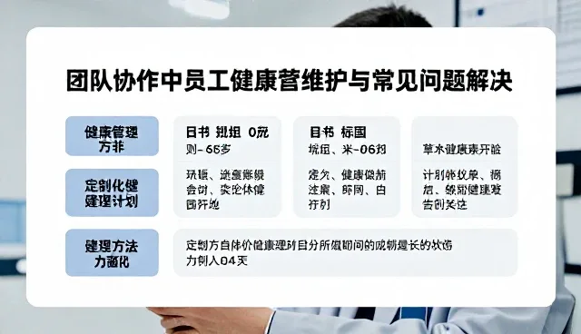 团队协作中员工健康的维护与常见问题解决